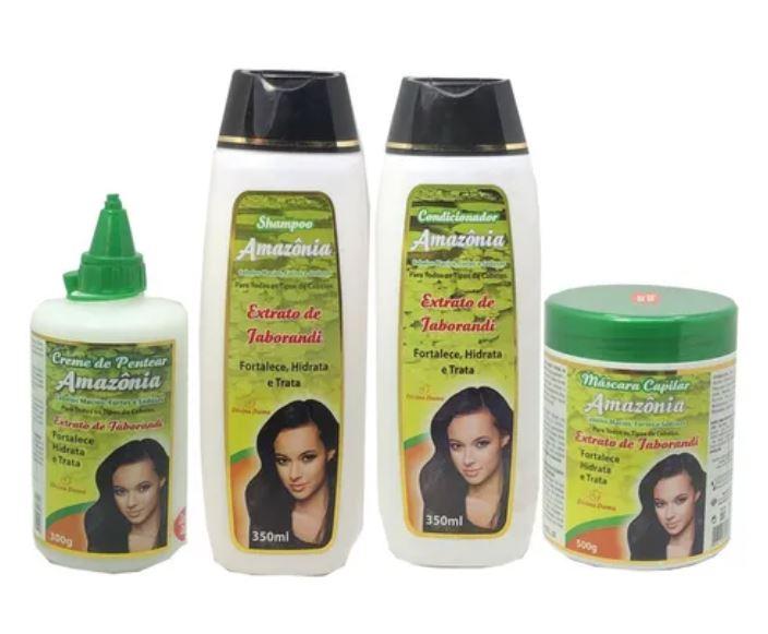 Divina Dama Brazilian Keratin Treatment Amazon Jaborandi Strengthens Moisturizes Treatment Kit 4 Prod. - Divina Dama