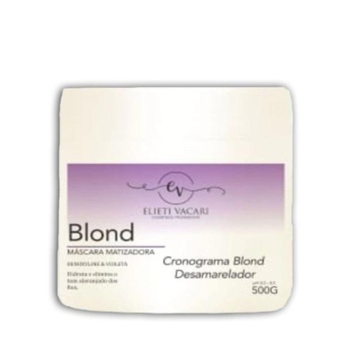 Elieti Vacari Hair Mask Blond Tinting Violet Anti Yellowwish Schedule Violet Mask 500g - Elieti Vacari