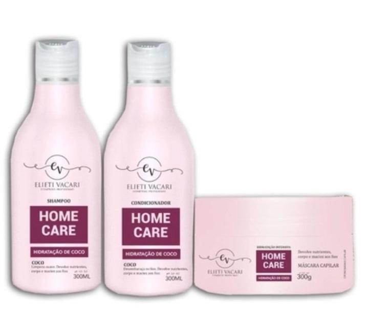 Elieti Vacari Home Care Maintenance Coconut Hydration Hair Treatment Kit 3x300 - Elieti Vacari