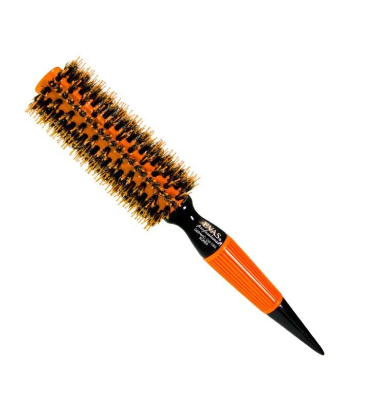 Evas Brushes Professional Ceramic Combing Natural Boar / Nylon Bristles Brush CM 1303 - Evas