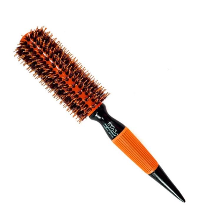 Evas Brushes Professional Ceramic Combing Natural Boar / Nylon Bristles Brush CM 1306 - Evas