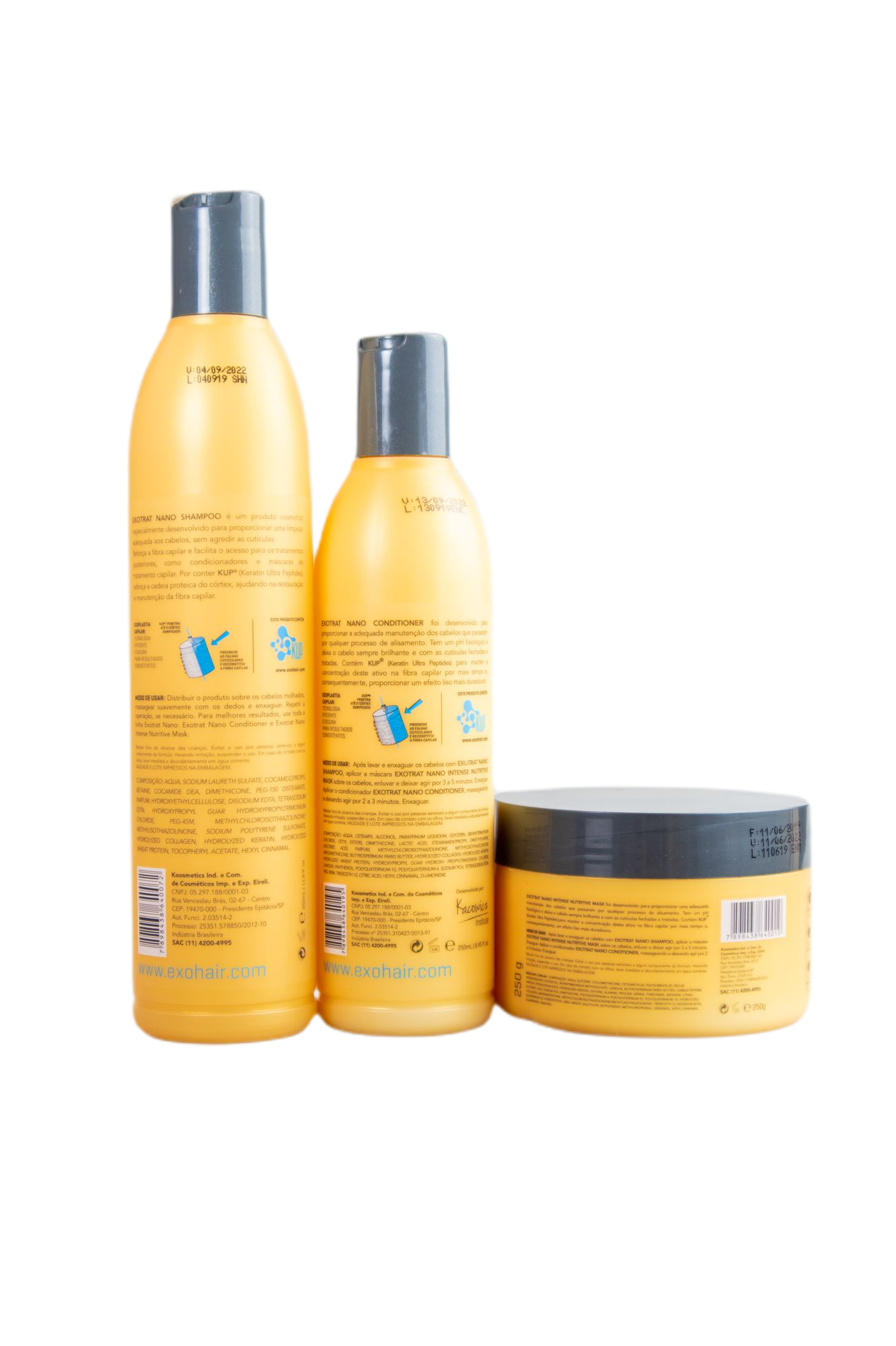 Exo Hair Brazilian Keratin Treatment Exoplasty Exotrat Nano Home Use (3 products) - Exo Hair Professional