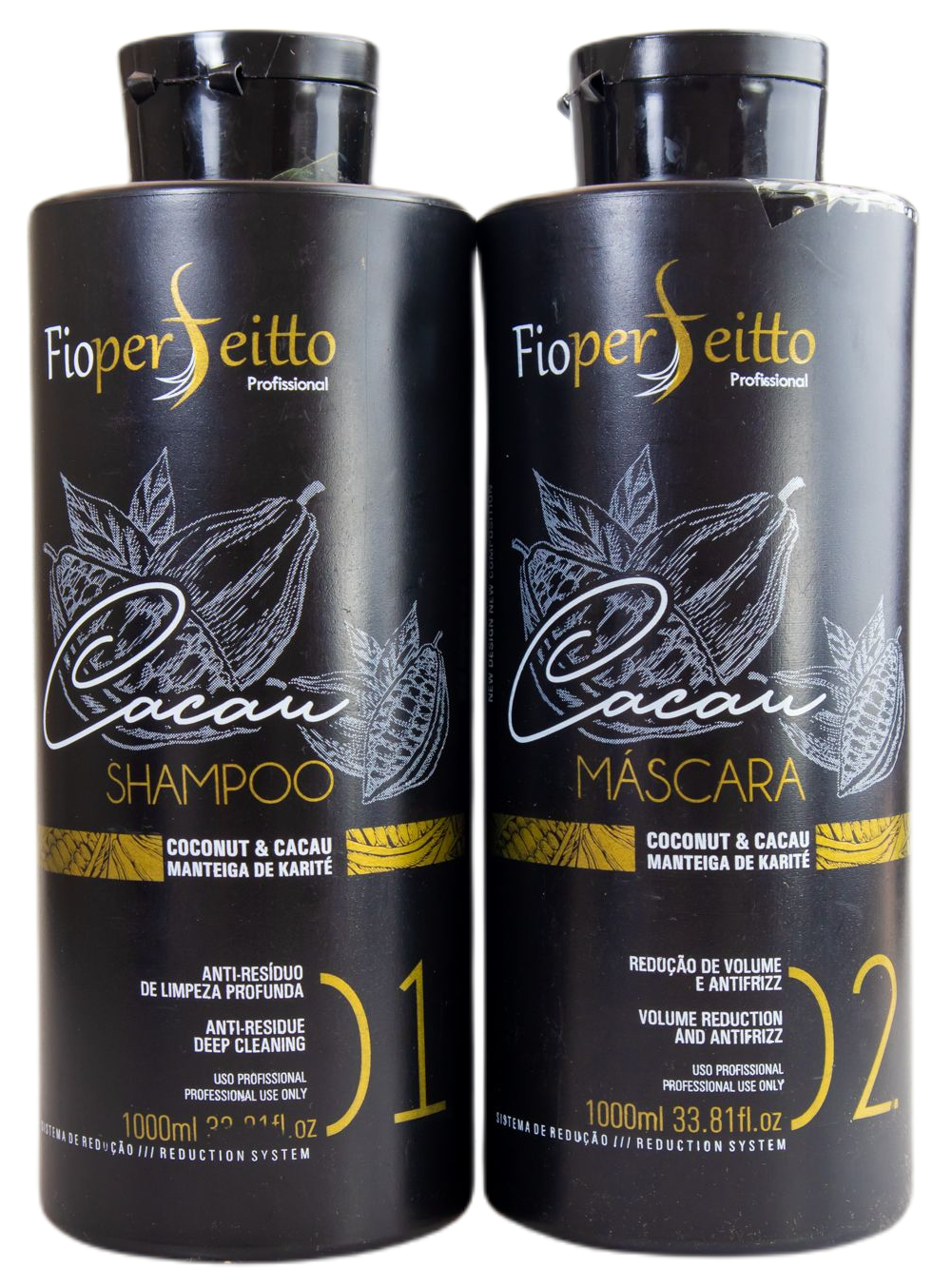 Fio Perfeitto Brazilian Keratin Treatment Hair Progressive Coconut and Cocoa Brush 2x1L - FioPerfeitto