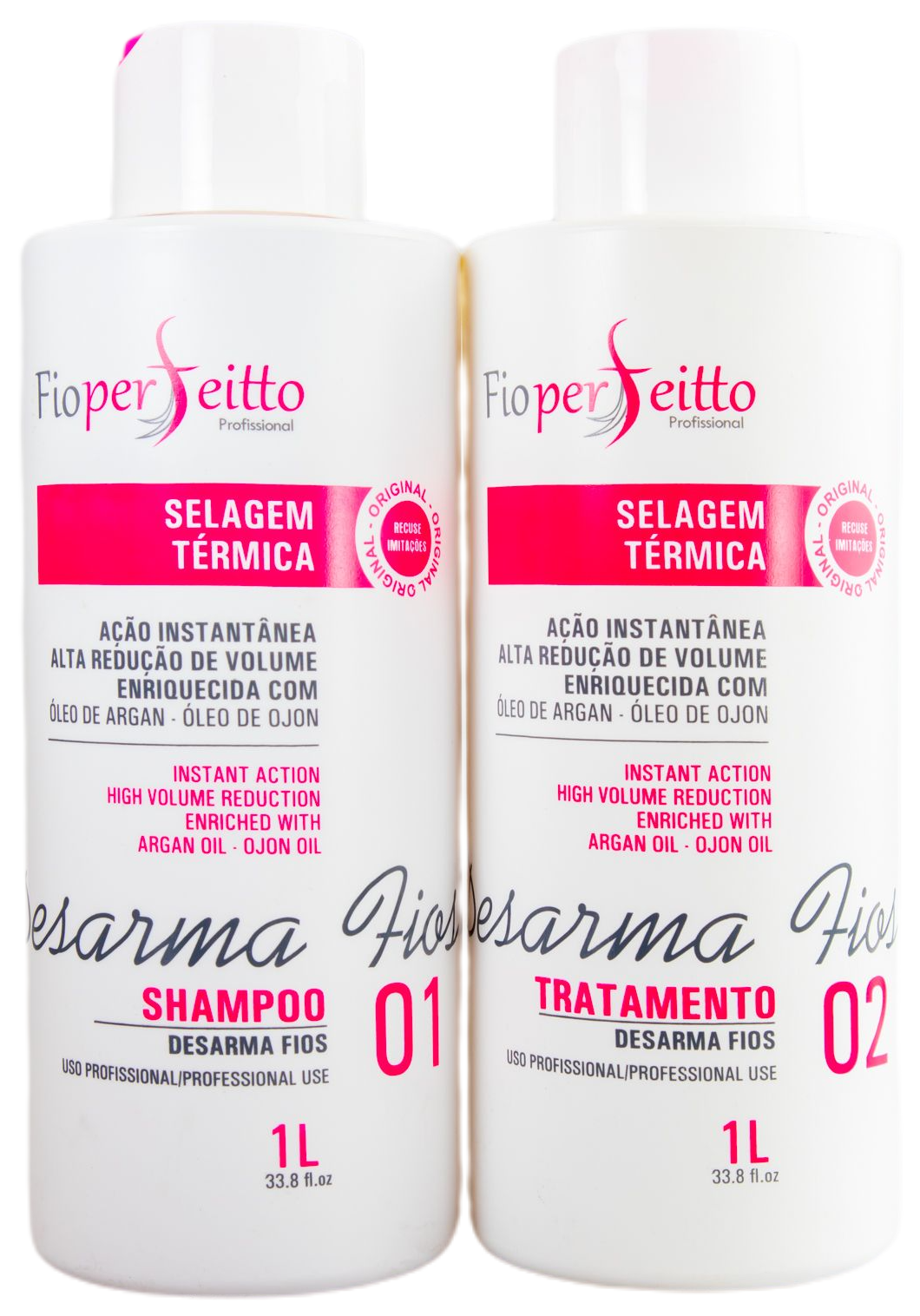 Fio Perfeitto Brazilian Keratin Treatment Thermal Sealing Fainting Wires 2x1l - FioPerfeitto