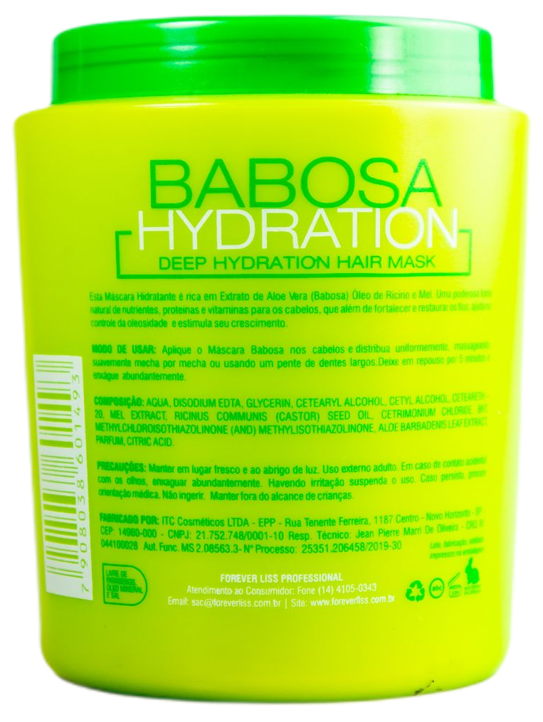 Forever Liss Hair Mask Babosa Slug Hair Deep Hydration Repair Moisturizing Mask 950g - Forever Liss