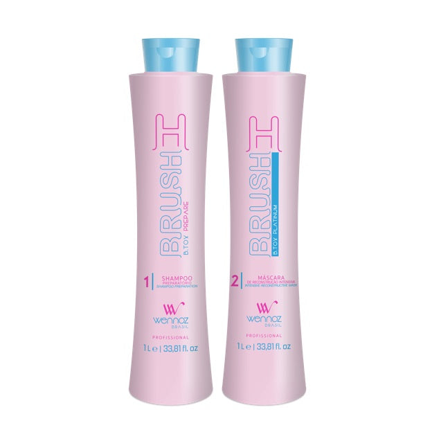 Honma Tokyo Brazilian Keratin Treatment H Brush Formaldehyde Free Thermo Shield Sealant Kit 2x1L - Honma Tokyo / Wennoz