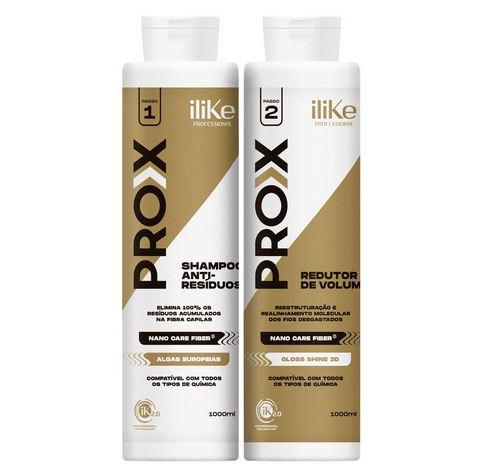 iLike Brazilian Keratin Treatment Pro-X Progressive Brazilian Blowout Nano Care Fiber Reconstruction 2x1L - iLike