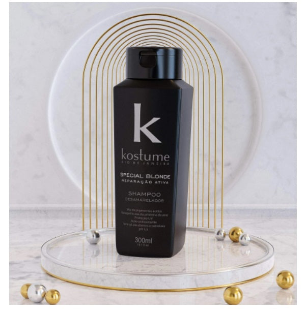 Kostume Shampoo Special Blonde De-yellowing Shampoo Damaged Hair Treamtment 300ml - Kostume