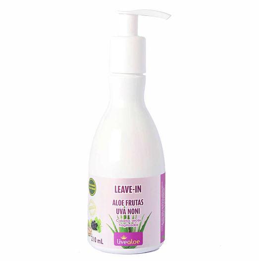 Livealoe Brazilian Keratin Treatment Fruits Fragile Dry Leave-In Thermal Protector Grape Noni Finisher 210ml - Livealoe