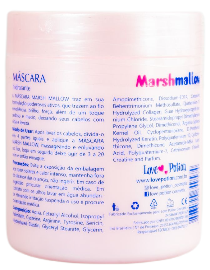 Love Potion Hair Mask Home Repair Moisturizer Marshmallow Argan Mirra Monoi Mask 500g - Love Potion