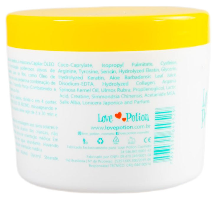 Love Potion Hair Mask Jaborandi Vitamin E Ricino Castor Oil Hair Treatment Mask 300g - Love Potion