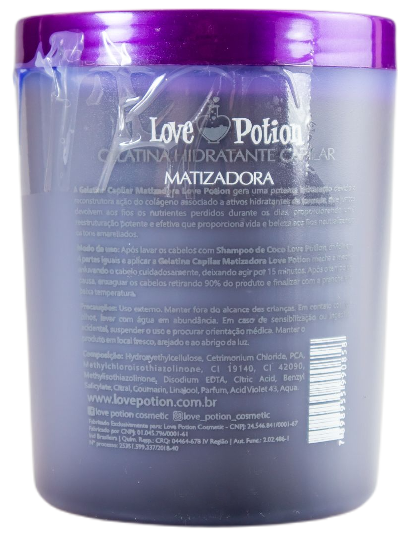 Love Potion Hair Mask Professional Hair Moisturizer Jelly Blond Toning Gelatine Mask 1Kg - Love Potion