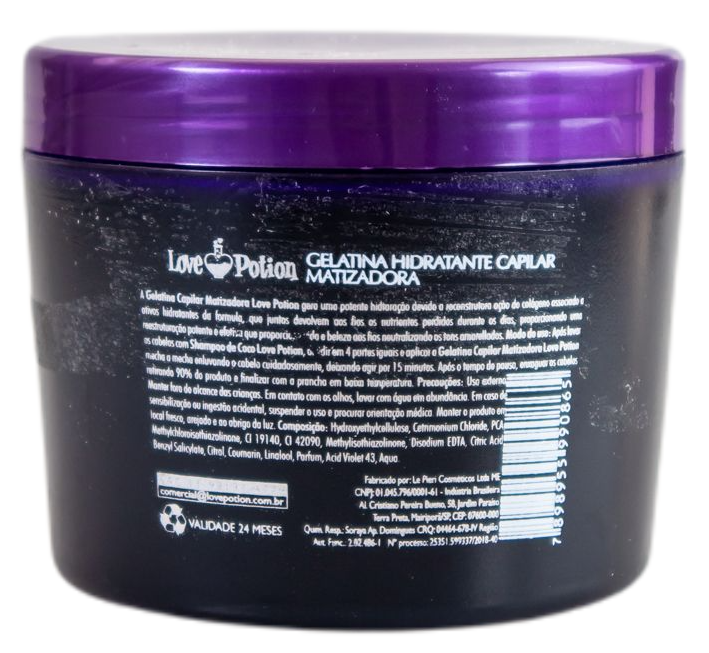 Love Potion Hair Mask Professional Moisturizer Jelly Blond Toning Gelatine Mask 300g - Love Potion