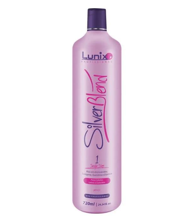 Lunix Brazilian Keratin Treatment Silver Blend Single Step Blond Smoothing Tinting Sealing Treatment 1L - Lunix