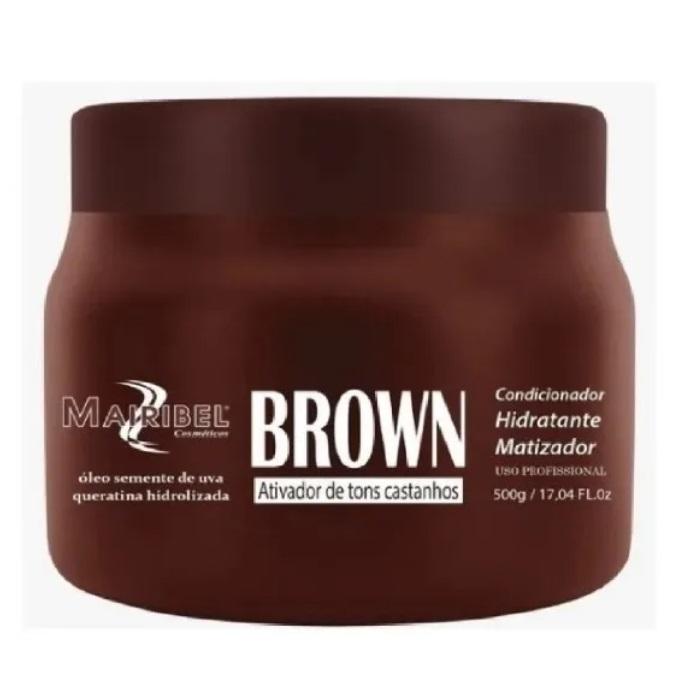 Mairibel Hair Mask HidratyCollor Argan Brown Moisturizing Tinting Intensifier Mask 500g - Mairibel