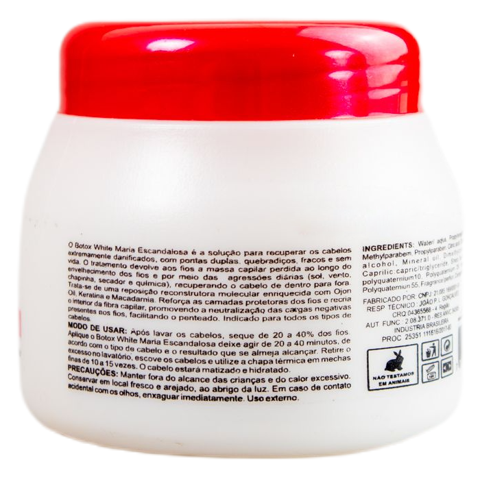 Maria Escandalosa Hair Mask Ojon Keratin Macadamia btox White Hair Treatment Mask 250g - Maria Escandalosa