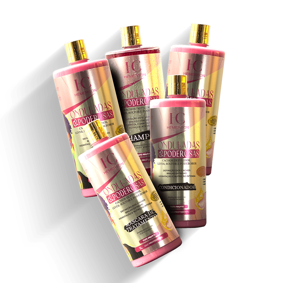 Mestre dos Cachos Hair Treatment Mestre dos Cachos Onduladas Poderosas Kit 5x 1L / 5x 33.81 fl oz