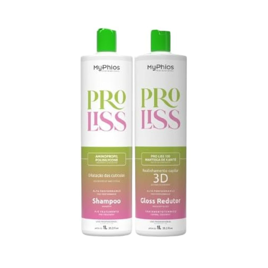 My Phios Brazilian Keratin Treatment My Phios Pro Liss Progressive Brush Volume Reducer 2x 1L / 2x 33.28 fl oz