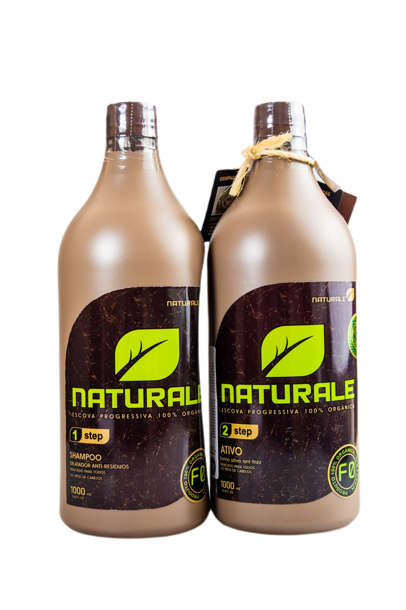 Naturale Brazilian Keratin Treatment Formaldehyde Free Brazilian Organic Progressive Brush 2x1000ml - Naturale