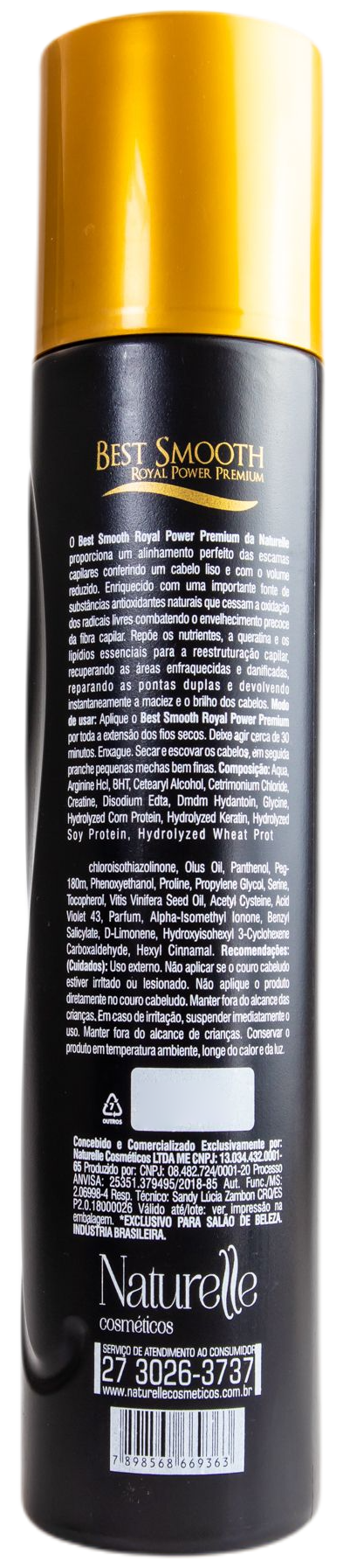 Naturelle Brazilian Keratin Treatment Best Smooth Royal Power Premium Organic Protein Hair Treatment 1L - Naturelle