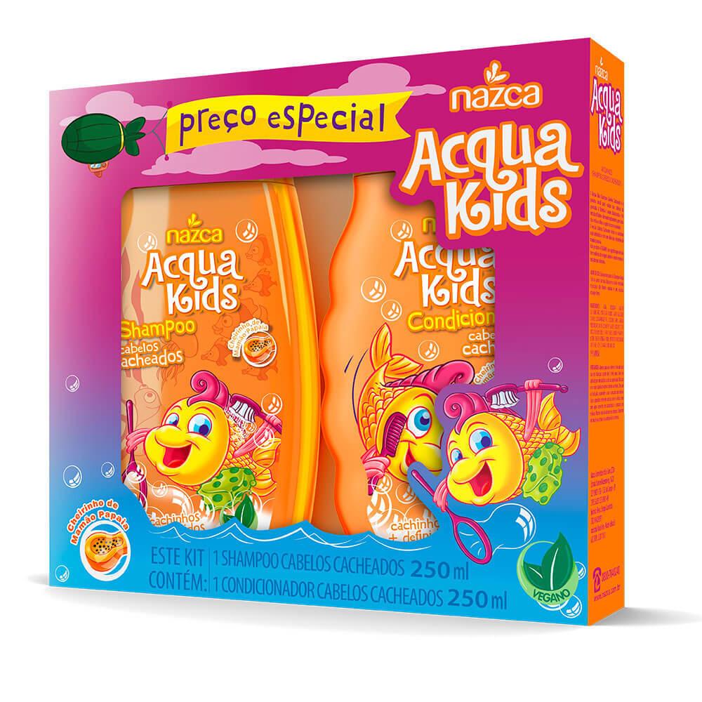 NAZCA Hair Treatment Kit Shampoo + Condicionador Cacheados Acqua Kids 400ml / Kit Shampoo + Conditioner 400ml Curly Acqua Kids