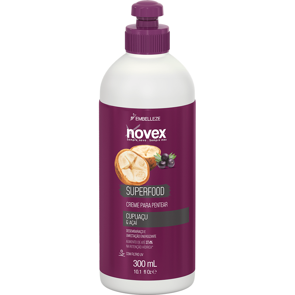 Novex Combing Cream Novex Combing Cream Superfood Cupuaçu And Acai 300ml