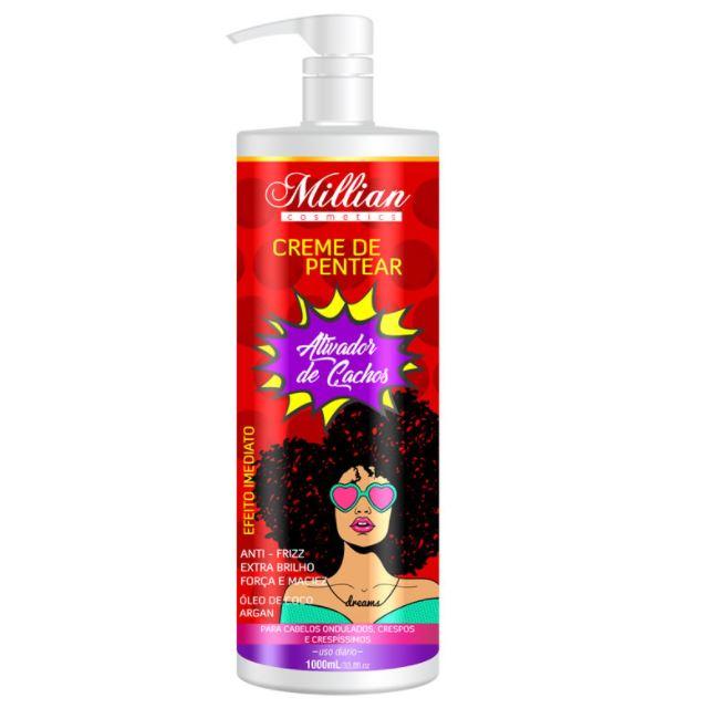 Other Home Care Immediate Curl Activator Anti Frizz Coconut Argan Combing Cream 1L - Millian