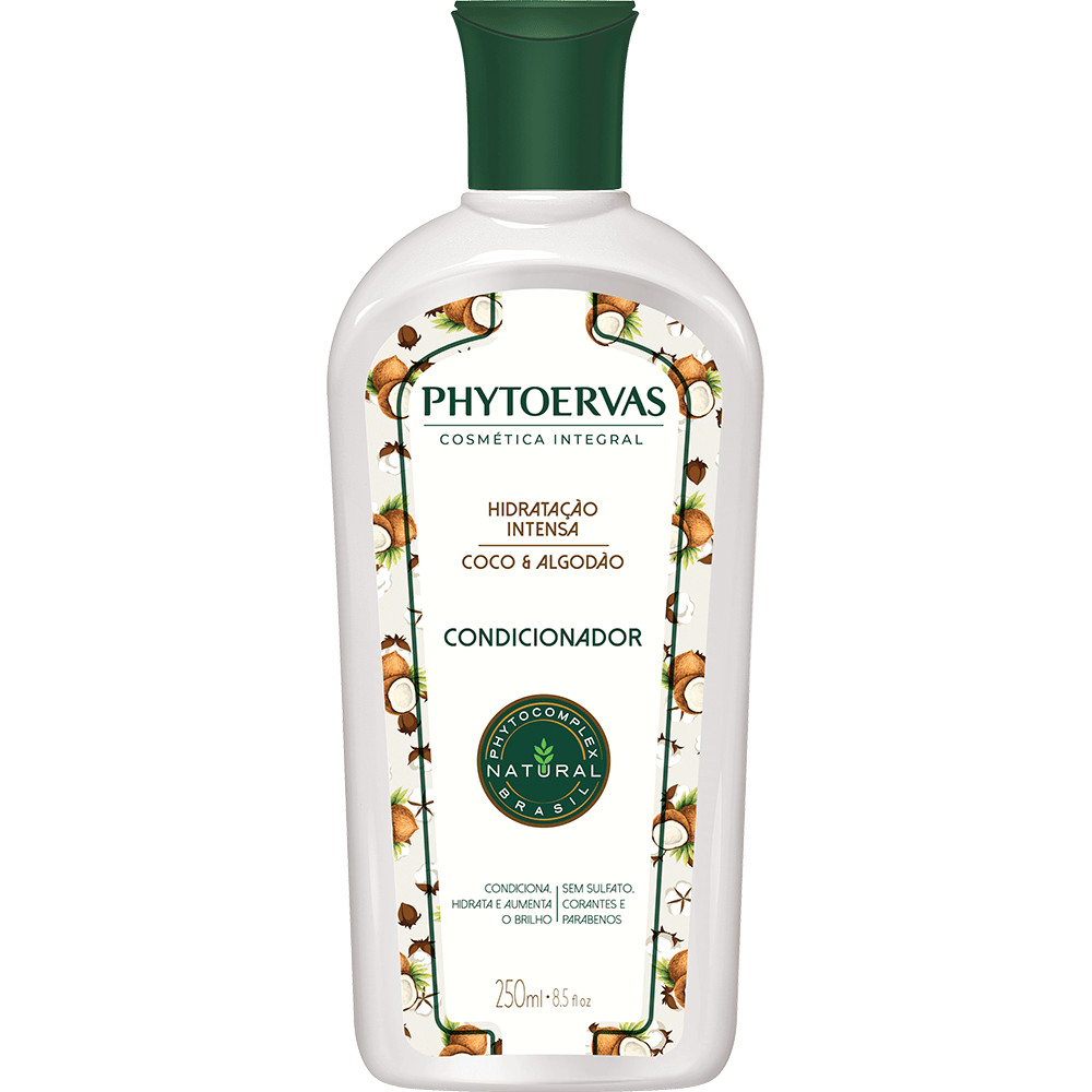 Phytoervas Conditioners Phytoervas Intensive Coconut Hydration Conditioner and 250ml Cotton