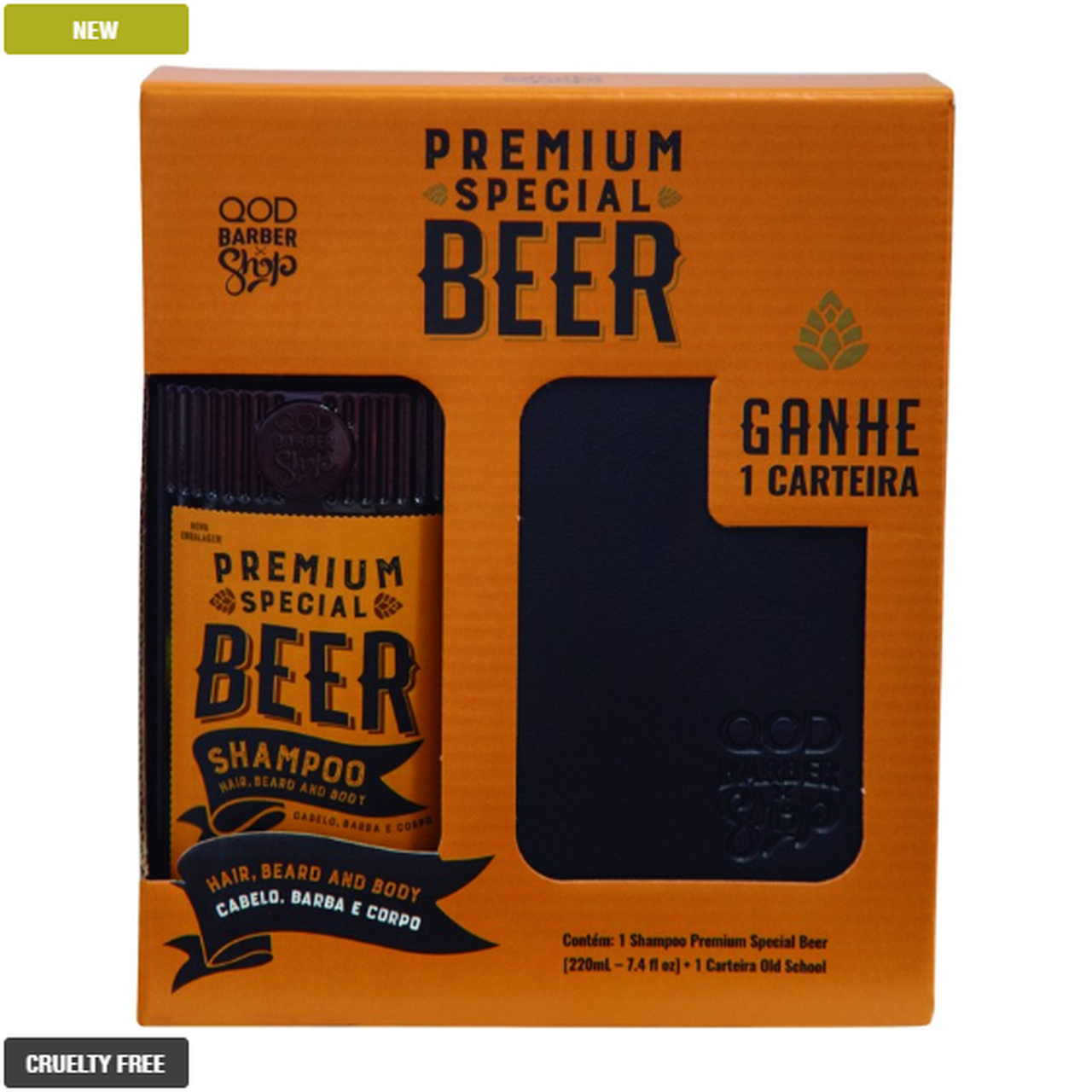 QOD Shaving & Grooming Kit Special Premium Beer Shampoo 220ML + Wallet - QOD Barber Shop - QOD