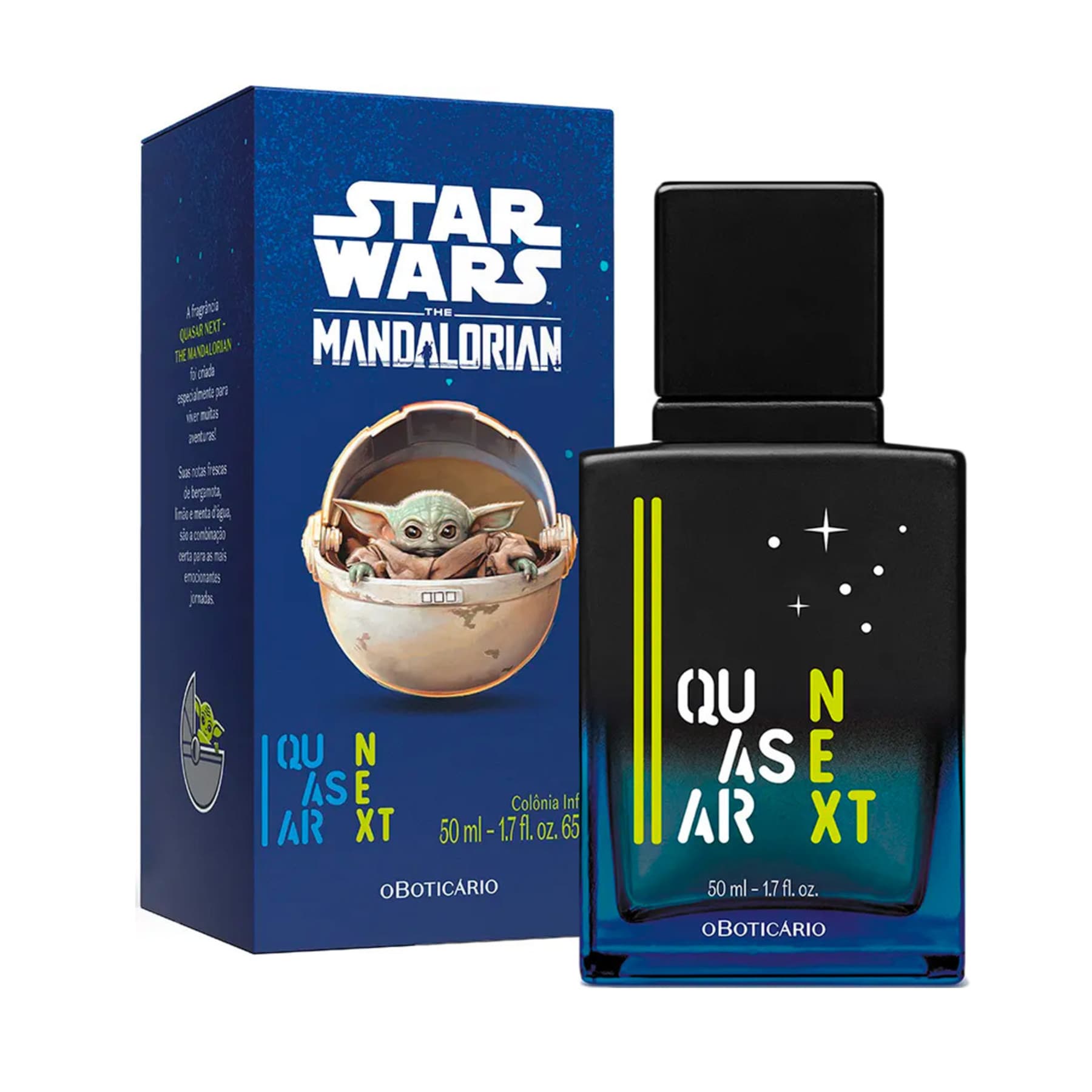 Quasar Next Cologne Star Wars The Mandalorian 50ml - o Boticario