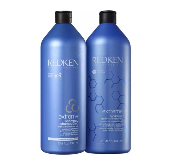 Redken Brazilian Keratin Treatment Extreme Damaged Fragile Brittle Hair Strengthening Kit 2x1000ml - Redken