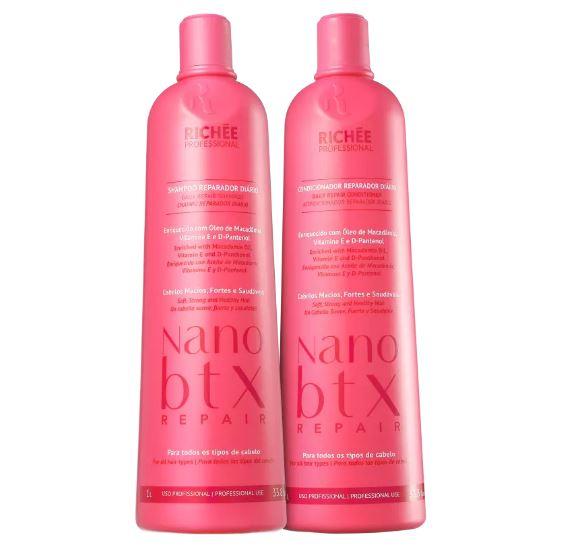 Richée Brazilian Keratin Treatment Professional Brazilian Nano Btx Lavatory Strong Soft Treatment 2x1L - Richée