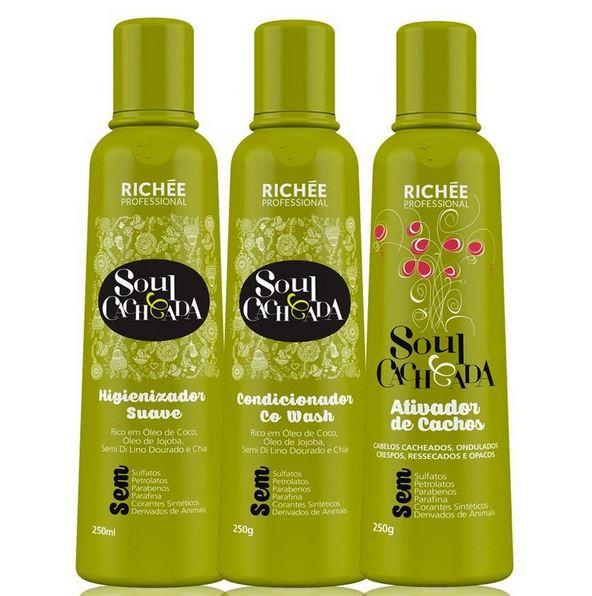 Richée Home Care Maintenance Soul Curly Daily Home Care Hair Treatment Kit 3x250ml - Richée