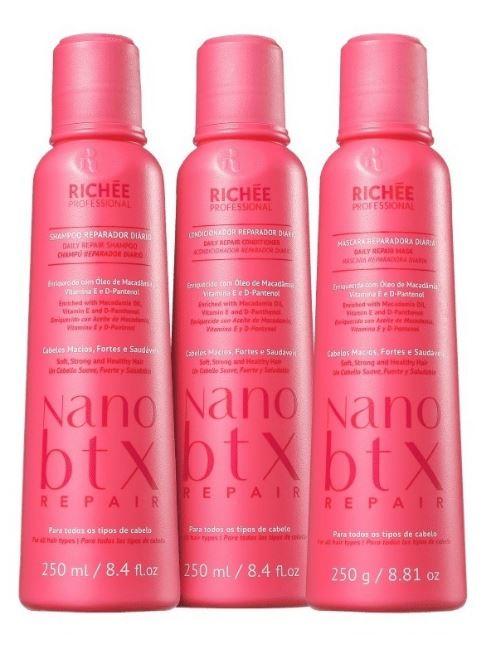 Richée Home Care Smooth Strong Hair Nano Btx Repair Daily Care Maintenance Treatment Kit - Richée