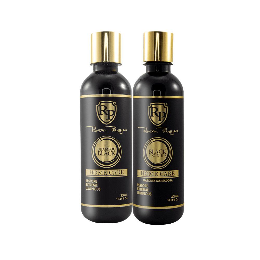 Robson Peluquero Home Care Black Shampoo and Toner Mask Home Care 2 products - Robson Peluquero