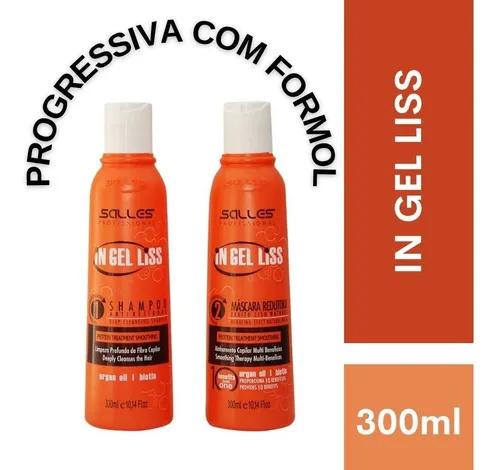 Salles Brazilian Keratin Progressive Goldliss 2x500ml Kit - Extreme Smooth Garbo Brazilian Keratin - Garbo