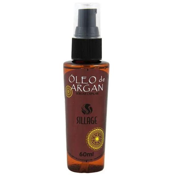 Sillage Brazilian Keratin Treatment Argan Oil Serum Multifunctional Smoothness Anti Frizz Finisher 60ml - Sillage