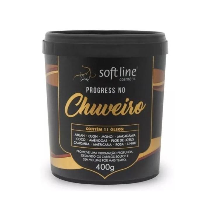 Soft Line Hair Mask Shower Progressive 11 Oils Blend Volume Reducer Hair Cream 400g - Soft Line