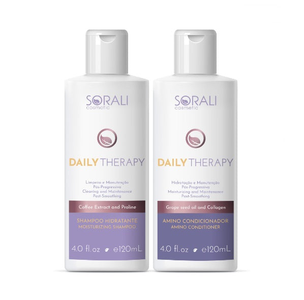 Daily Therapy Home Care Kit de traitement hydratant pour cheveux secs 2x120ml - Sorali