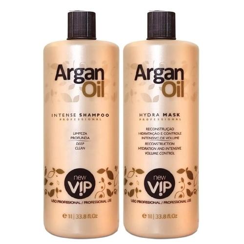 VIP Brazilian Keratin Treatment Argan Oil Progressive Brush Kit 2x1L - VIP