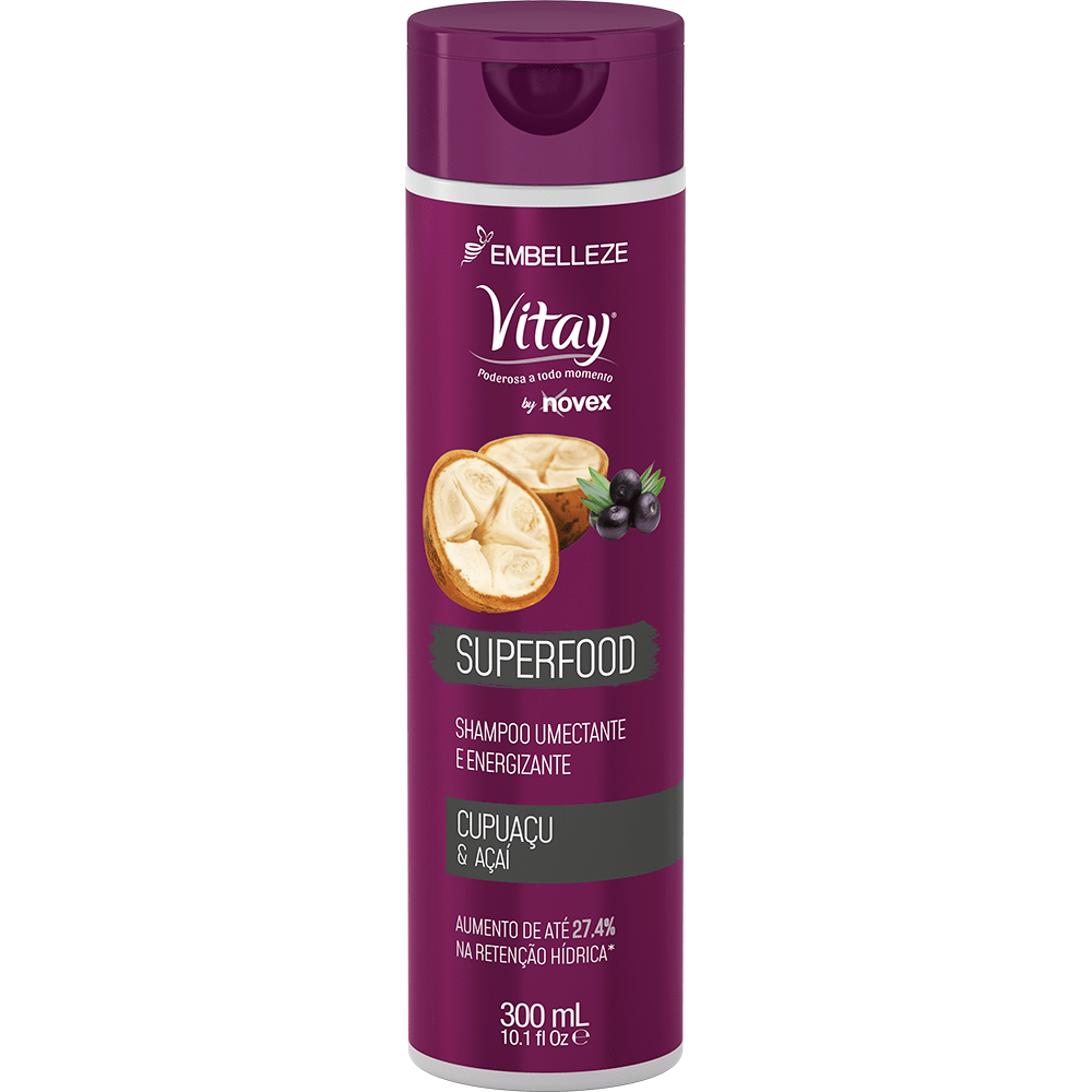 Vitay Shampoo Vitay Shampoo Umectant And Energizing Superfood Cupuaçu And Acai 300ml