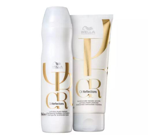 Wella Brazilian Keratin Treatment Oil Reflections Instant Luminous White Tea Camellia Frangance Kit 2 Prod - Wella