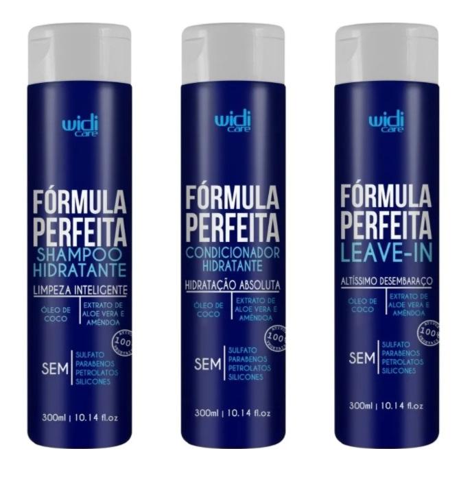 Widi Care Home Care Fórmula Perfeita Coconut Aloe Vera Almond Hair Treatment Kit 3x300 - Widi Care