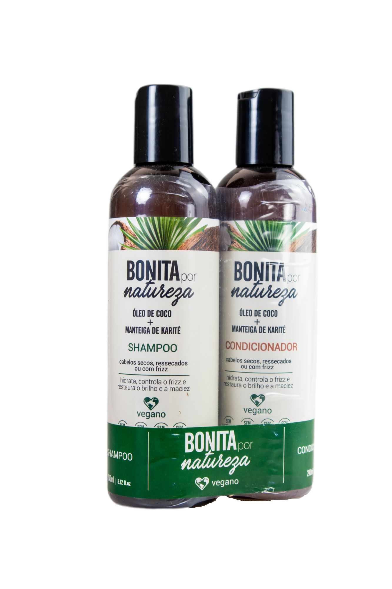 Yenzah Brazilian Keratin Treatment Beutiful By Nature Bonita por Natureza Coconut Karité Vegan 2x240ml - Yenzah