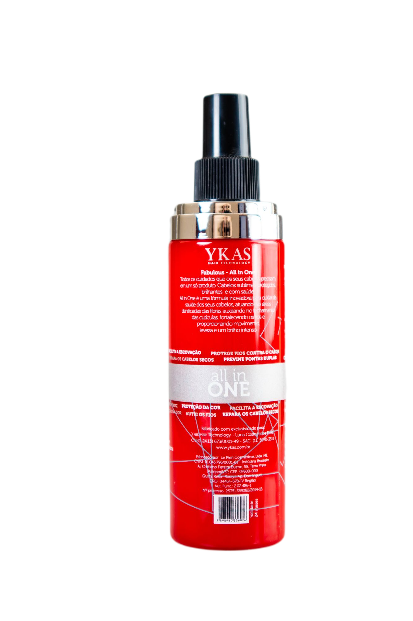 Ykas Brazilian Hair Treatment Al In One Fabulous Leave In Mask Keratin Blend Hair Treatment 200ml - Ykas