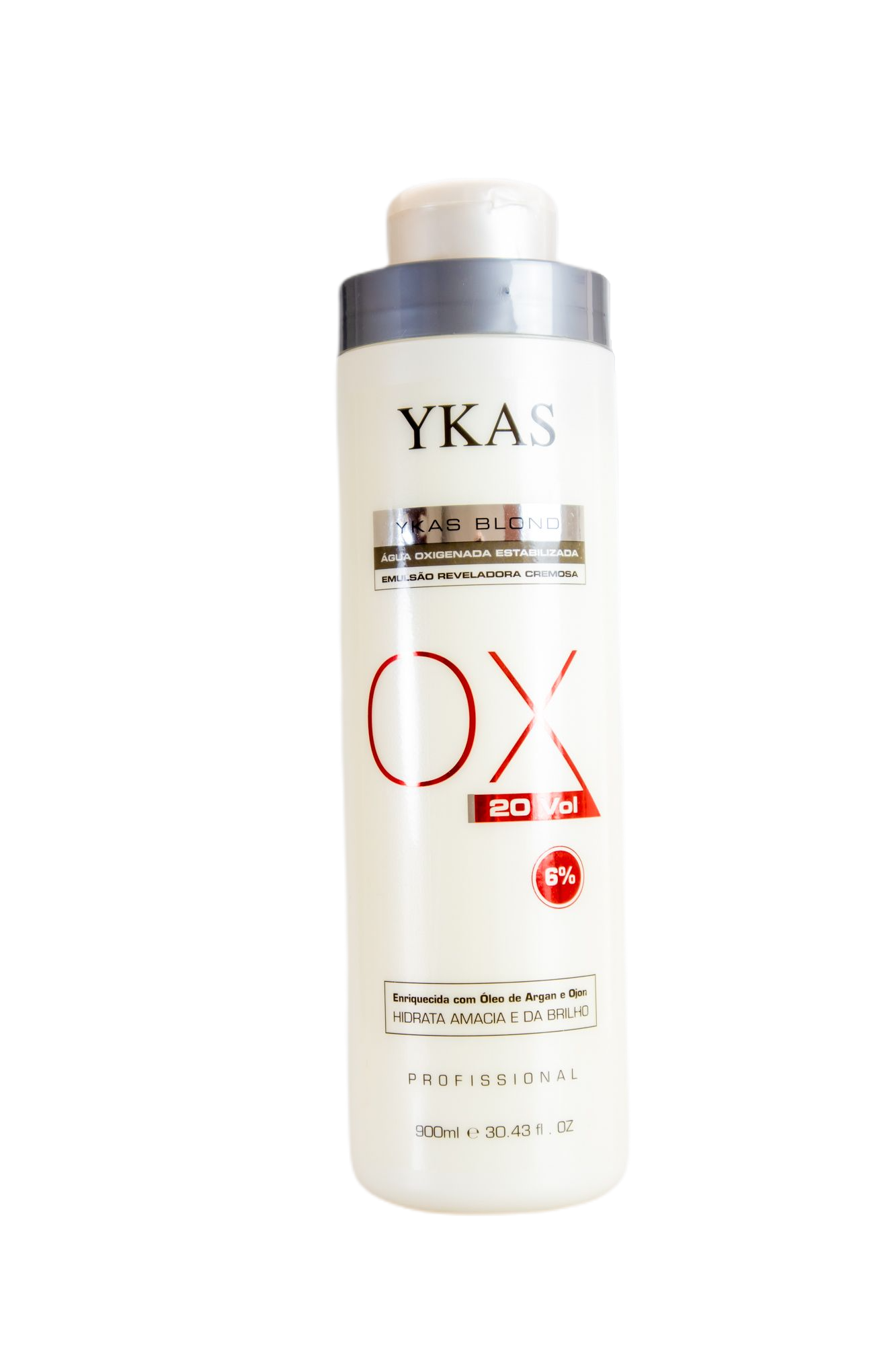 Ykas Brazilian Hair Treatment Professional Blond Oxidizing Emulsion Hair Treatment OX 20 6% 900ml - Ykas