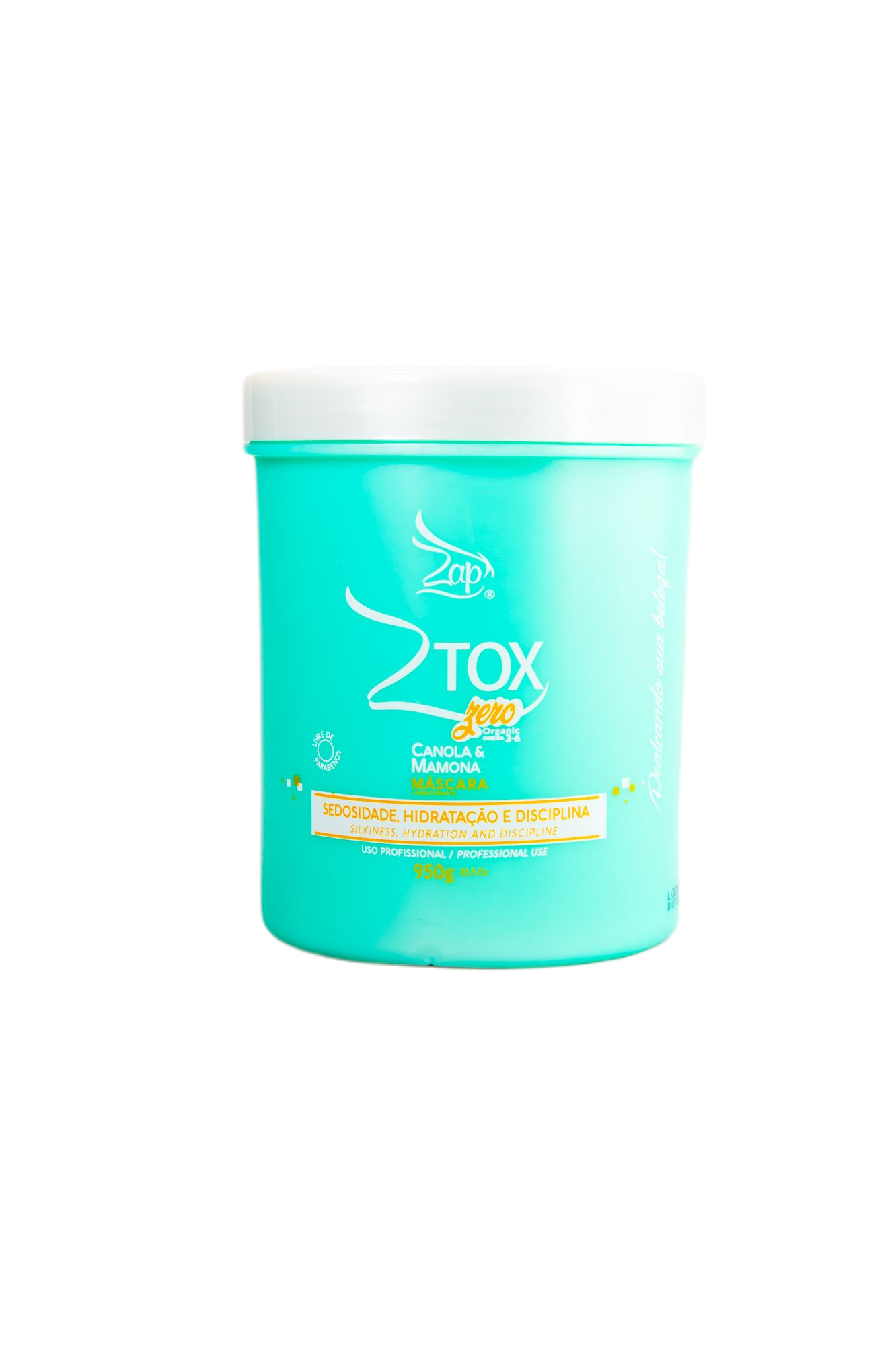 Zap Cosmetics Hair Mask Ztox Zero Organic Canola and Chamomile Moisturizing Mask 950g - Zap Cosmetics